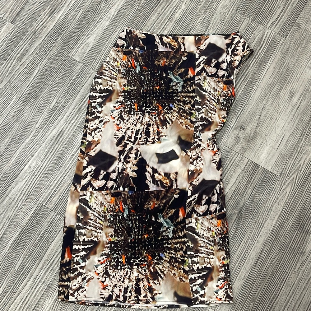 Maria +Cornejo 1 shoulder print dress size 4 Made in New York
